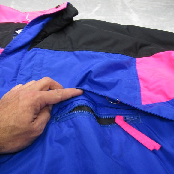 Columbia Jacket Mens XL Blue Pink Pockets Full Zip Waterproof 3in1 Shell Outdoor - Picture 9 of 16